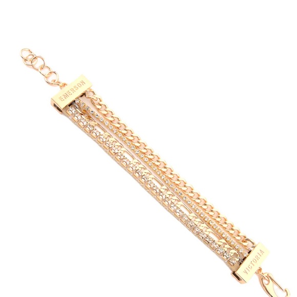 Stack 14k gold over stainless steel and Cz bracelet. - Picture 4 of 4